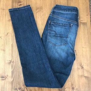 American Eagle mid wash skinny jeans